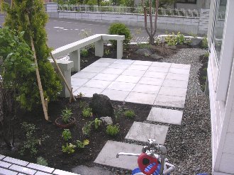 施工後　緑豊かな庭